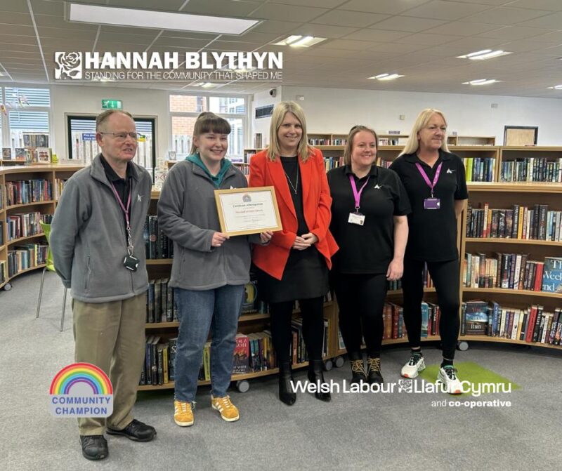 March Community Champions - the staff at Flint Library